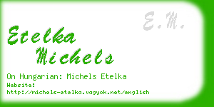etelka michels business card